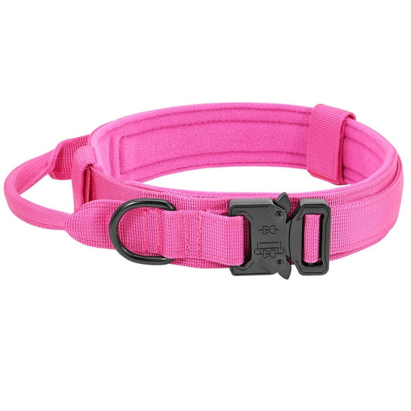 Pet Artist Tactical Dog Collar Military Heavy Duty Pet Collars With Metal Buckle and Handle