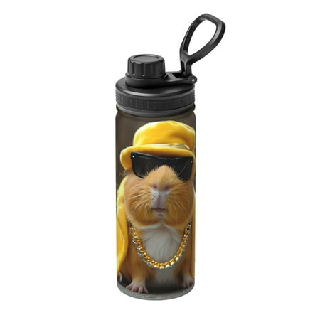 

Hirioo Heavy Metal Style Guinea Pig for 18oz Sports Insulated Kettle for Gym Hiking Camping Running Mountain Bike Outdoor Sports