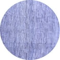 thumbnail image 1 of Ahgly Company Machine Washable Indoor Round Abstract Blue Contemporary Area Rugs, 5' Round, 1 of 4