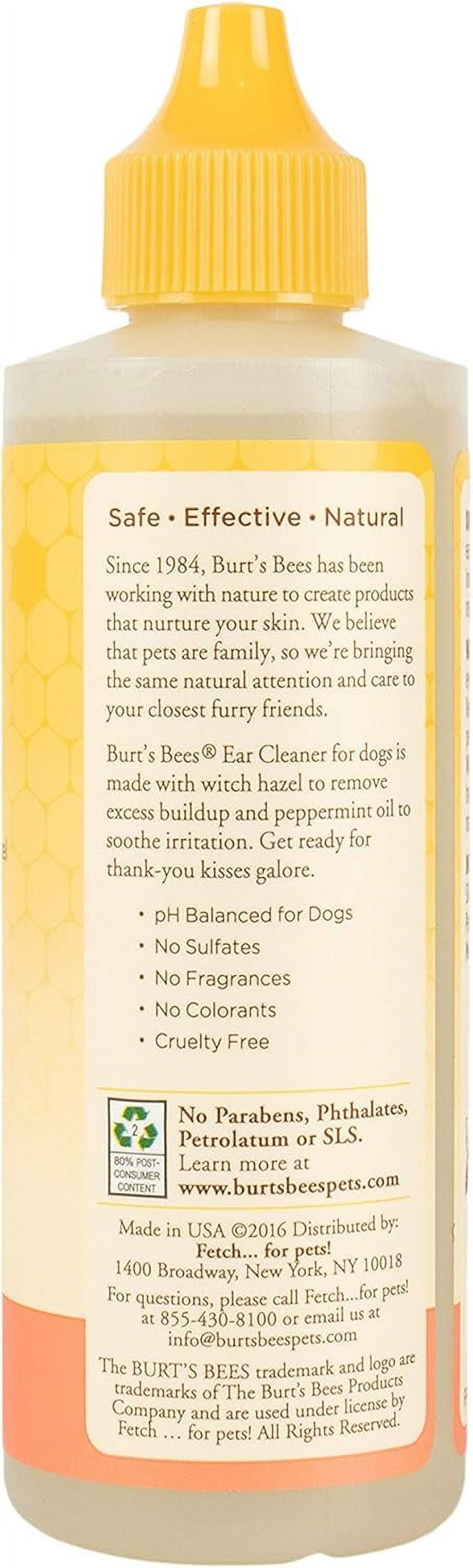 Burt's Bees Peppermint Ear Cleaner for Dogs, 4 Ounces