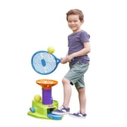 Little Tikes 2 in 1 Splash Hit Toy Tennis Set with Raquet and 3 Balls Accessory Set for Pop-Up and Splash Play, Toy Sports Play Set for Toddlers Kids Girls Boys Ages 2 3 4+ Year Old