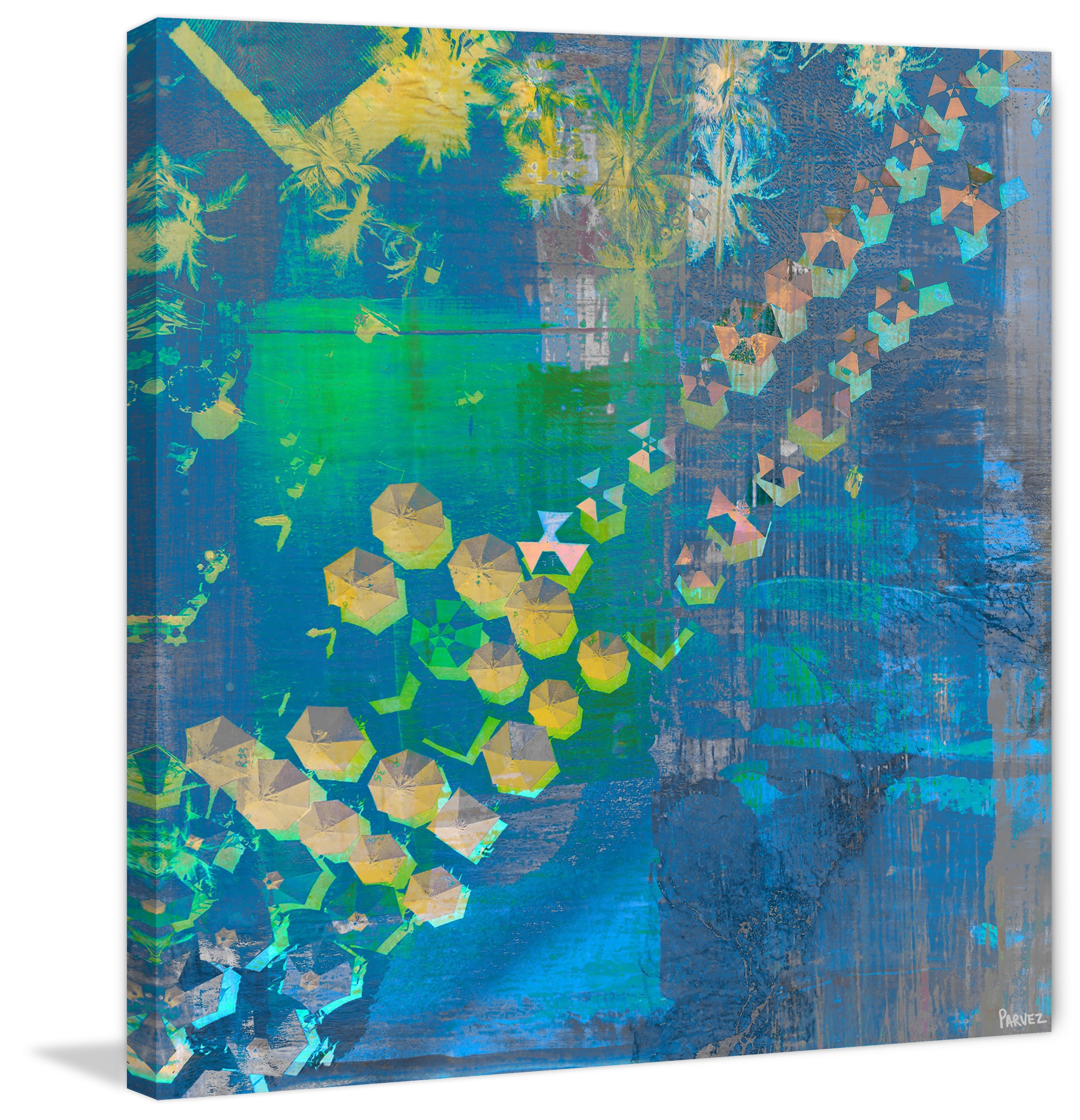 "Superimposed" Painting Print on Wrapped Canvas