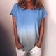 thumbnail image 5 of Gibobby Blusas Manga Larga Para Mujer Camiseta de manga corta suelta 3D de manga corta grande con estampado de verano para mujer（Azul， XXXL), 5 of 5