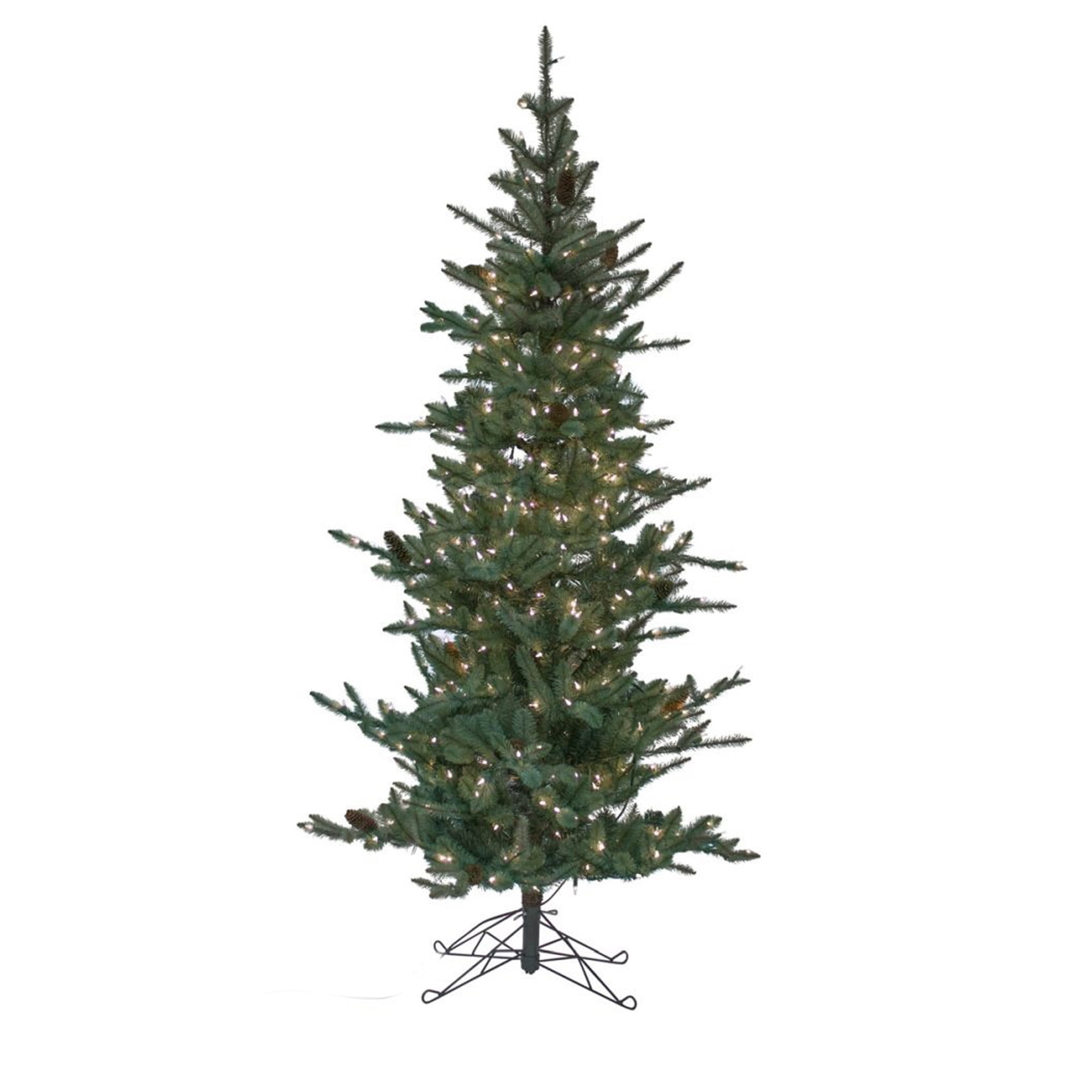 Pine Tree Pre-Lit w/400 Warm Lights 7'H PVC/Metal (UL Plug)