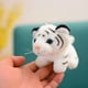 thumbnail image 2 of 11 cm de la vida real lindo tigre leopardo peluche colgante juguetes peluche bosque animal muñeca llaveros niños dibujos animados regalo de cumpleaños, 2 of 5