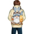 thumbnail image 6 of Kll Unisex Kids Boys Girls Hooded Pocket Pullover Hoodies-Hello Summer Cute Gnome, 6 of 9