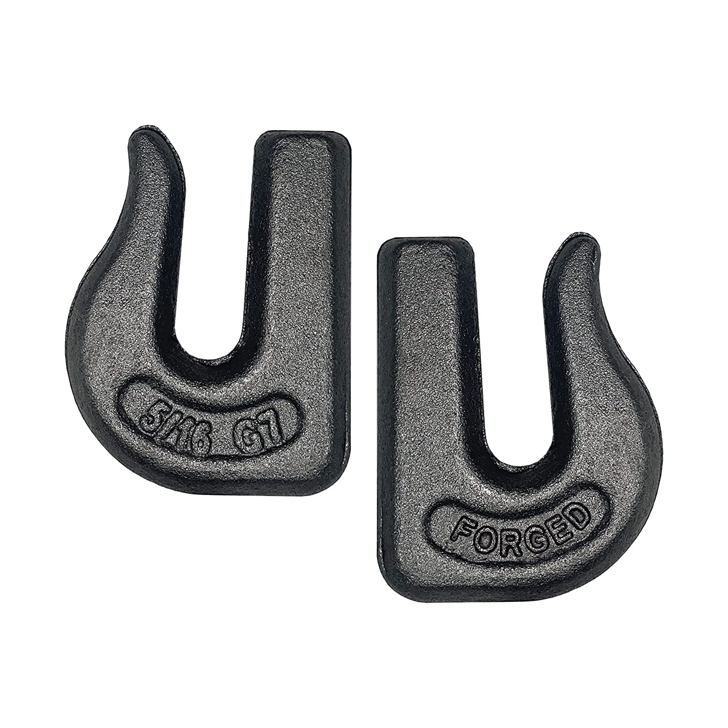 2 Pack Heavy Duty 5/16" Weld On Grab Hook, Grade 70 Clevis Chain Hook