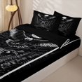 thumbnail image 3 of Homewish Motorcycle Zipper Twin Comforter Sets with Fitted Sheet and 2 Pillowcases,American Eagle Animals Zipper Bedding Set For Bots Adults,Reversible,4 Pieces, 3 of 7