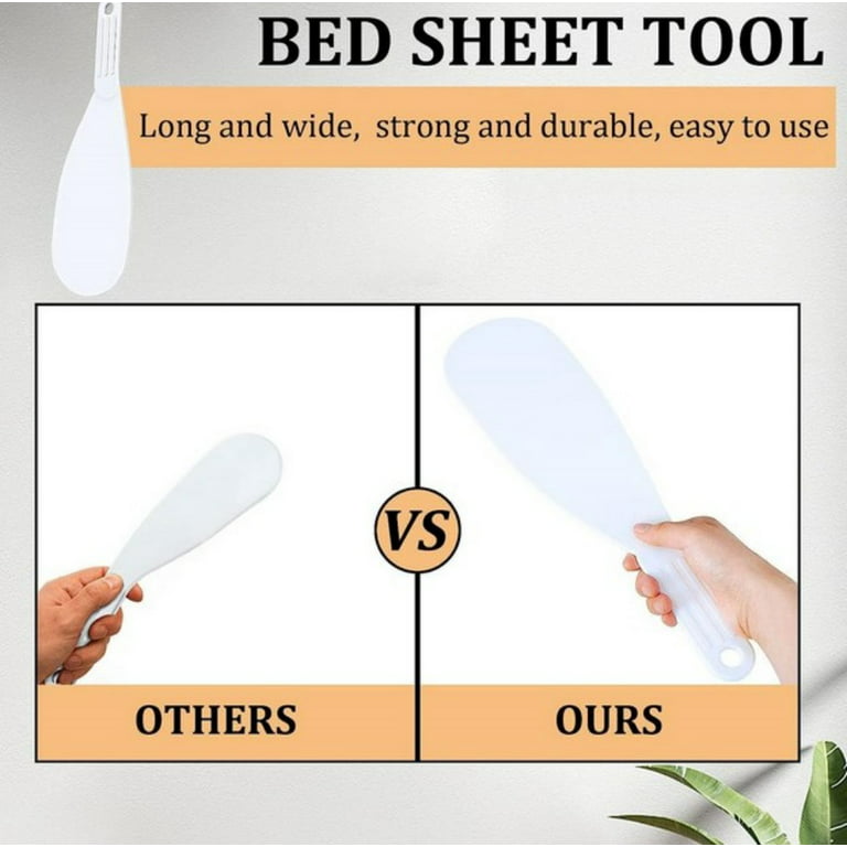 [1 Pack] Extra Wide Bamboo Bed Sheet Tucker Tool - Durable Bed Maker Tool to Keep Sheets in Place - No More Lifting The Mattress - Handy Bed Sheet