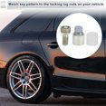 thumbnail image 3 of Wheel Lock Lugnut with Bolt Kit for Audi A4L A5 A6L Q2L Q3 Q5 Q7 A8 Type R Anti-theft Screw Nut Removal Key Socket 1 Set, 3 of 7