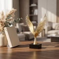 thumbnail image 3 of Black and Gold Living Room Decor Winged Table Centerpiece Elegant Home Decoration for Coffee Table Shelf Entryway Console, 3 of 4