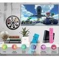 thumbnail image 2 of 2 Pack Classic Wireless Controllers Compatible With Wii And Wii U, Game Controller With Silicone Case And Wrist Strap (pink And Blue), 2 of 5