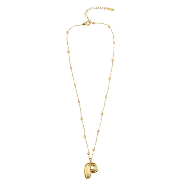 Collar Con Letras De Burbuja Collar Con Iniciales Doradas Para Mujeres Y Niñas Collar Con Colgante De Oro Collares Con Letras Joyas Regalo Regalo Para El Día De La Madre