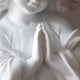 thumbnail image 5 of Estatua de ángel, adorno de mesa, decoración para el hogar, figura de querubín de oración, blanca, 1 unidad. Los 30x15cm, 5 of 9