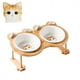 thumbnail image 1 of Ceramic Cat Bowl Dog Bowl Single And Double Pet Bowl Cat Dog Feeder Water Bowl With Stand Feeding Dish Food Bowl Pets Supplies ShopWise Round, 1 of 31
