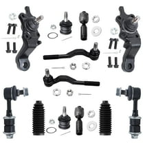 Detroit Axle - 12pc Front Tie Rods & Boots Sway Bars Ball Joints for 1995-2000 Toyota Tacoma
