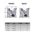 Abstract Plant Leaf 16x16 Pillow Covers Set of 2, Lavender Purple