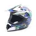 thumbnail image 2 of TOOL1SHOoo Multi-Color Unisex M/L Size Motocross Off-Road Riding Helmet + Goggle + Glove Kit Universal Kit M Size, 2 of 6