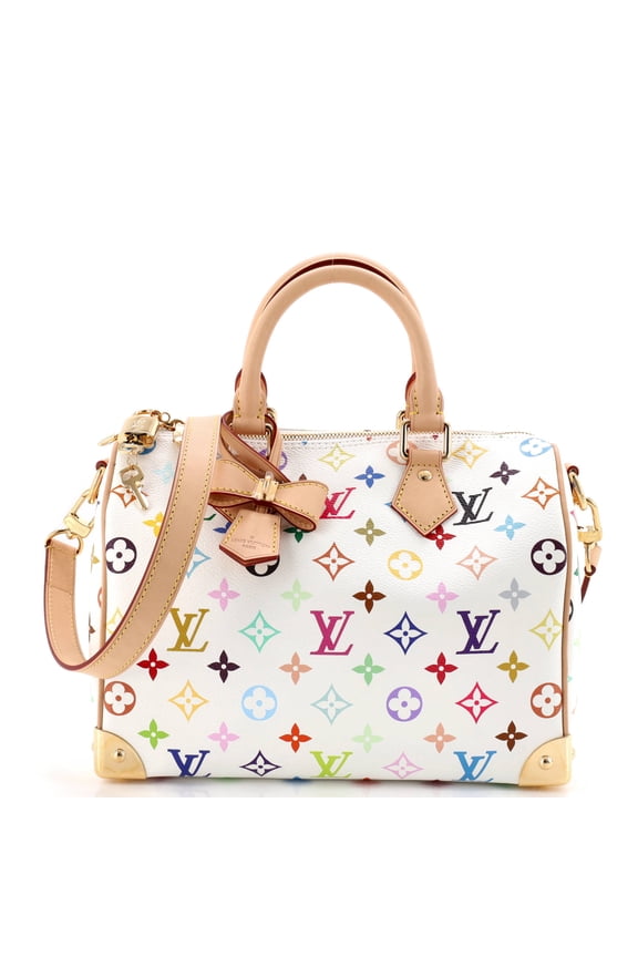 Pre-Owned x Takashi Murakami Speedy Soft Bandouliere Bag Monogram Multicolor 25 By Rebag