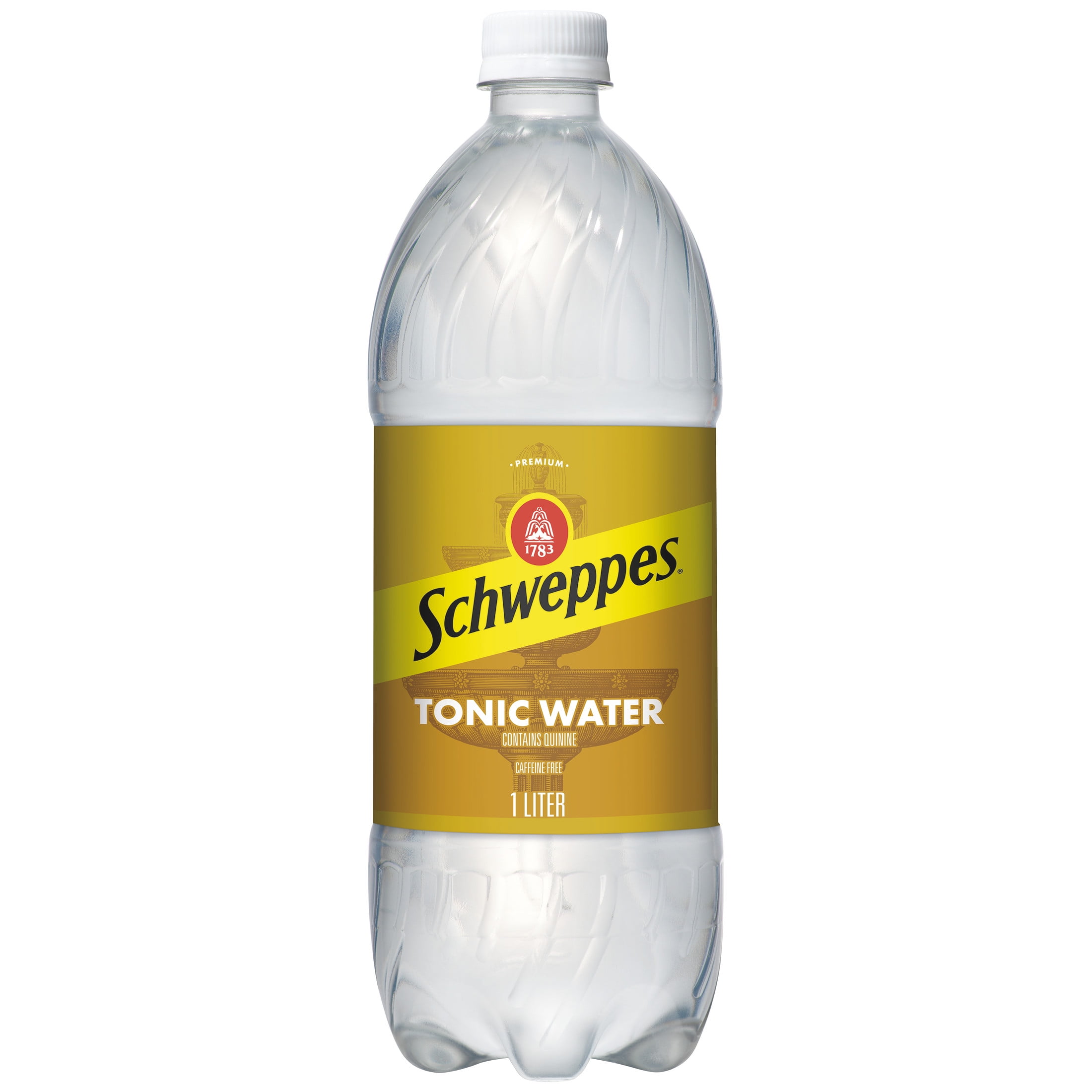 Tonic Waterページ Schweppes Caffeine-Free Tonic Water, 1 Liter Bottle