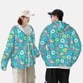 thumbnail image 4 of Fotbe Donut Chaqueta con Protección Solar UPF 50+ para Hombre y Mujer, Camisa con Capucha y Bolsillos-XX-Large, 4 of 7