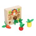 thumbnail image 3 of Juguetes Educativos De Zanahoria De Madera, Juego De Cosecha De Zanahorias Bebé Rompecabezas De Clasificación De Tamaño De Forma De Zanahorias Juego De Rompecabezas De Clasificación De Zanahorias Juguete Impulsado por El Rendimiento, 3 of 8
