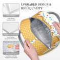 thumbnail image 3 of Fotbe White Ice Cream Pattern Lunch Bag , Insulated Lunch Box, Small Leakproof Cooler Food Lunch Containers Reusable Lunch Tote Bags, 3 of 6