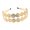 Gold, variant on Glittering Hairpiece Decorative Metallic Hair Accessories For Women's Festival Occasion Dance Parties Performances