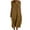 Brown, variant on JSheng Womens Summer Sleeveless Dress Solid Sleeveless Round Neck Cotton Cotton And Linen Pocket Maxi Dress Black M