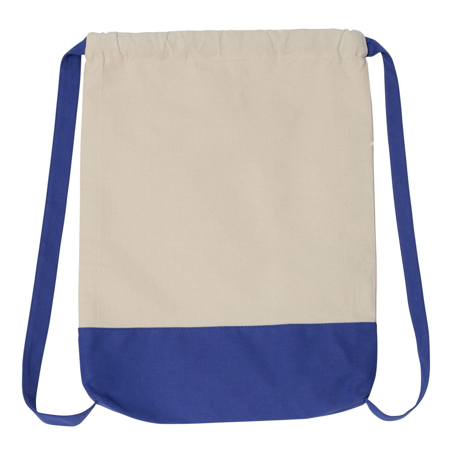 Liberty Bags 8876 10 Ounce Cotton Canvas Contrast Bottom Drawstring