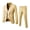 Khaki, variant on Joernso 3Pcs/Set Men Suit Set Slim Fit Formal Prom Wedding Tuxedo Suit Jacket Vest Pants Set Solid Color Business Outfit