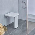 thumbnail image 5 of Silla de ducha plegable, silla de asiento de baño plegable montada en la pared, banco de ducha de capacidad ABS para ancianos discapacitados, mujer embarazada, 5 of 5