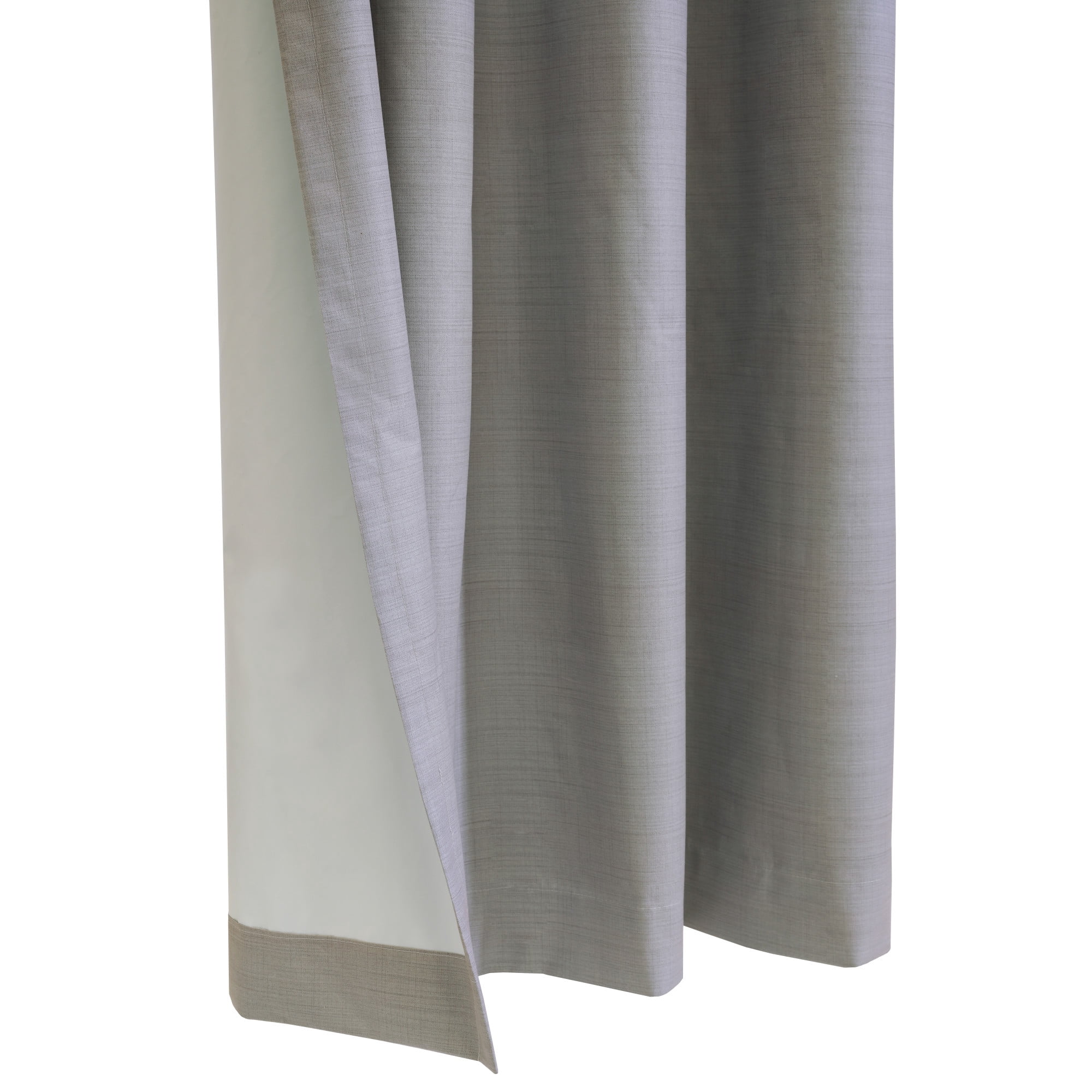 Loft Living Micah Blackout Grommet Indoor Curtain 52 x 95 in Silver