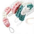 thumbnail image 1 of paquetes de esponjas largas y elásticas para la espalda con cuerda, esponja de malla para baño y ducha, exfoliante corporal, esponja de lufa trenzada elástica., 1 of 5