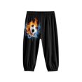 thumbnail image 5 of DISNIMO Black Soccer Bloomer Harem Pants for Boys Lantern Pants Kids Harem Bloomers Soft Harem Pants Casual Baggy Pants for Boys 8-12 Boys High Waisted Joggers Boys Beach Pants, 5 of 7