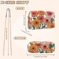 thumbnail image 4 of FORMRS Women Crossbody Purse with Chain Strap Vegan Leather Shoulder Handbag, Hand Drawn Floral, 4 of 7
