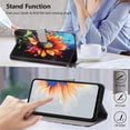 thumbnail image 5 of Leather For Samsung Galaxy A27 5G 6.7-inch Wallet Case Embossed Painted Butterflys&Flowers Pattern, With Card Holder,Wristband,Magnetic Clasp Kickstand Folio Cover,Color-1,For Galaxy A27 (5G), 5 of 7