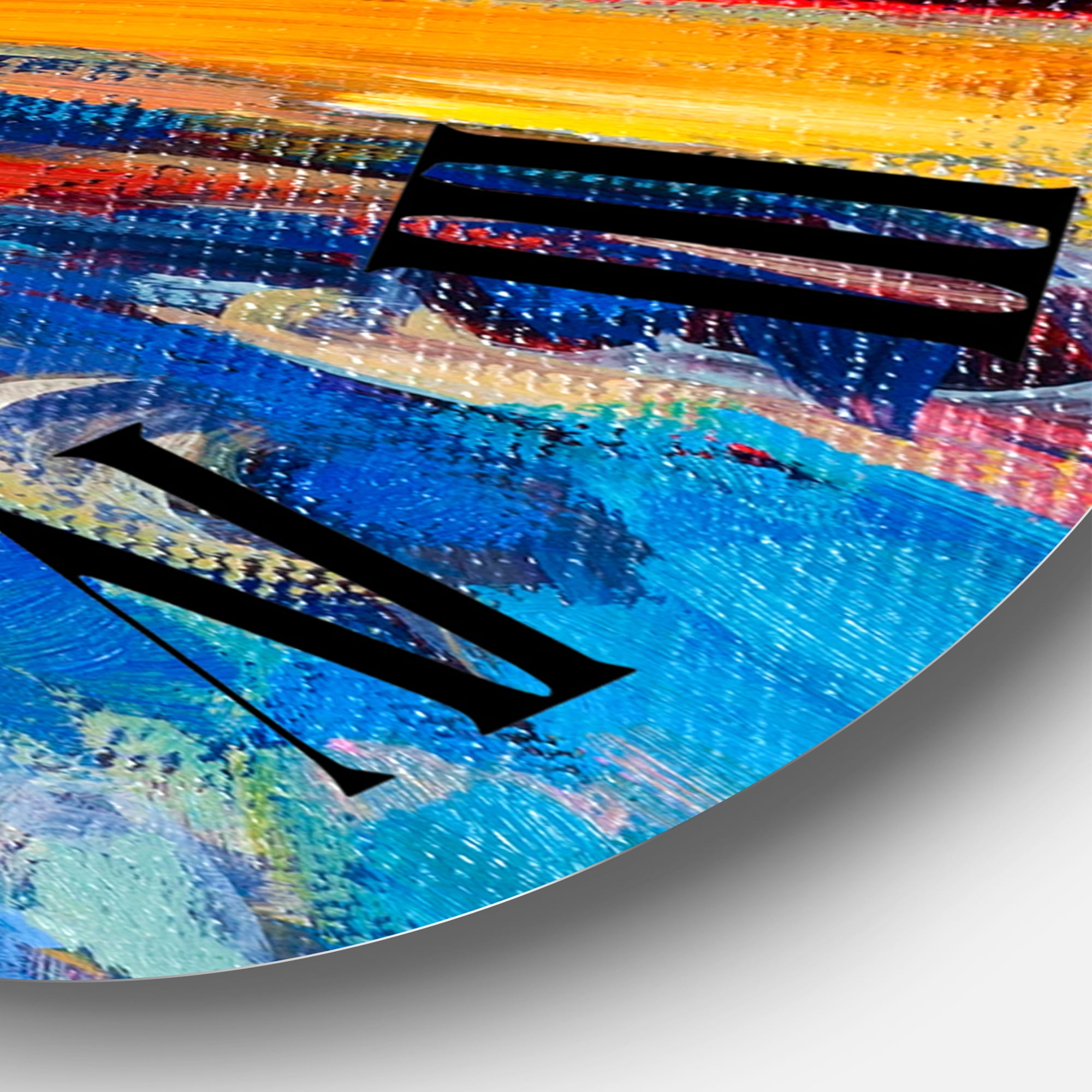 Designart 1 in Quartz Coastal Wall Clock