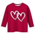 thumbnail image 1 of Chemises Scrunchy Filles Shorts Pyjamas Enfants Loisirs Imprimé Col Rond Ample Manches 3/4 T-Shirt Haut, 1 of 3