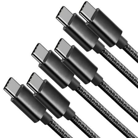 3FT USB-C to USB C Cable 3 Pack, Black
