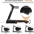 thumbnail image 5 of Folding Treadmills for Home - 3.5HP Portable Running Machine with Incline, 17" Wide Foldable Electric Treadmill for Walking Jogging Exercise with Bluetooth, 300 LBS Capacity Weight, 5 of 8