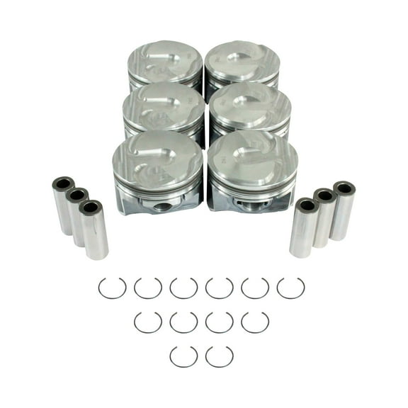 DNJ P4243 Comp. Piston Set Fits Cars & Trucks 14-17 Chevrolet GMC Sierra 1500 4.3L V6 OHV