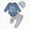 A97-Blue, variant on Infant Baby Button Up Bodysuit Spring Fashion Cozy Soft 3 6 9 12 18 Months Unisex Onesies Long Sleeve Romper Jumpsuit Infant Onesie(3-6 Months,Blue)