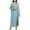 Light Blue, variant on ZQUUVOU Women's 2 Piece Set Basic Bodycon Crew Neck Sleeveless Casual Midi Tank Dress And Open Front Coat Black