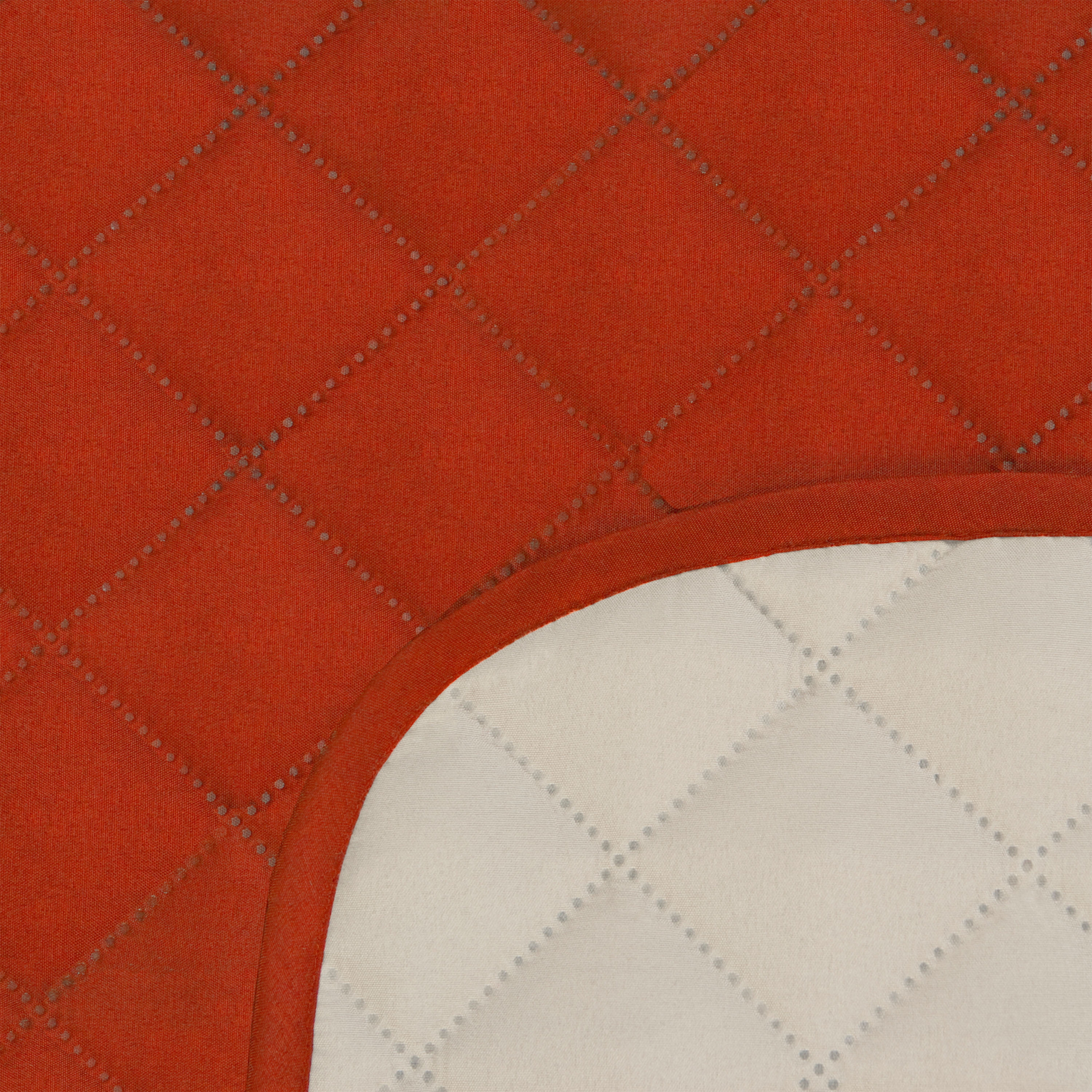 Mainstays Reversible Quilted Fabric Sofa Furniture Protector, 3-Piece, Tan and Red
