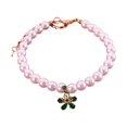 thumbnail image 2 of CBFFDC Collier pour Chat Pendentif Fleur Élégant Collier Perle Fausse pour Animaux de Compagnie, 2 of 6