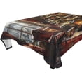 thumbnail image 4 of BZSMCE Square Tablecloth Christmas Trees Painting Pattern Tableclothes, 4 of 9