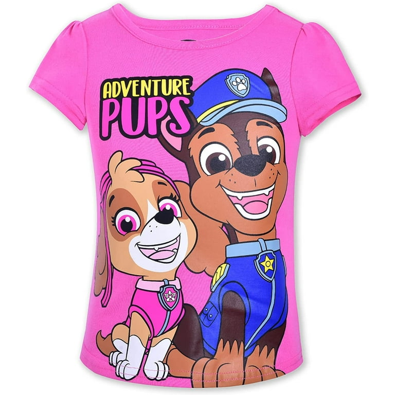Paw Patrol t-shirt met korte mouw meisjes roze Paw Patrol t-shirt met korte mouw meisjes roze