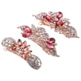 thumbnail image 1 of Bargains únicos Barrettes para el cabello Accesorios para el cabello para mujeres Pinzas para el cabello Brillo brillante Diamantes de imitación Horquilla 3 piezas Rosa, 1 of 1