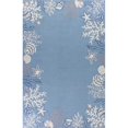 thumbnail image 1 of HomeRoots 349828 Tapis en Polyester Bleu Mer 7 Pi. 6 Po. x 9 Pi. 6 Po., 1 of 1